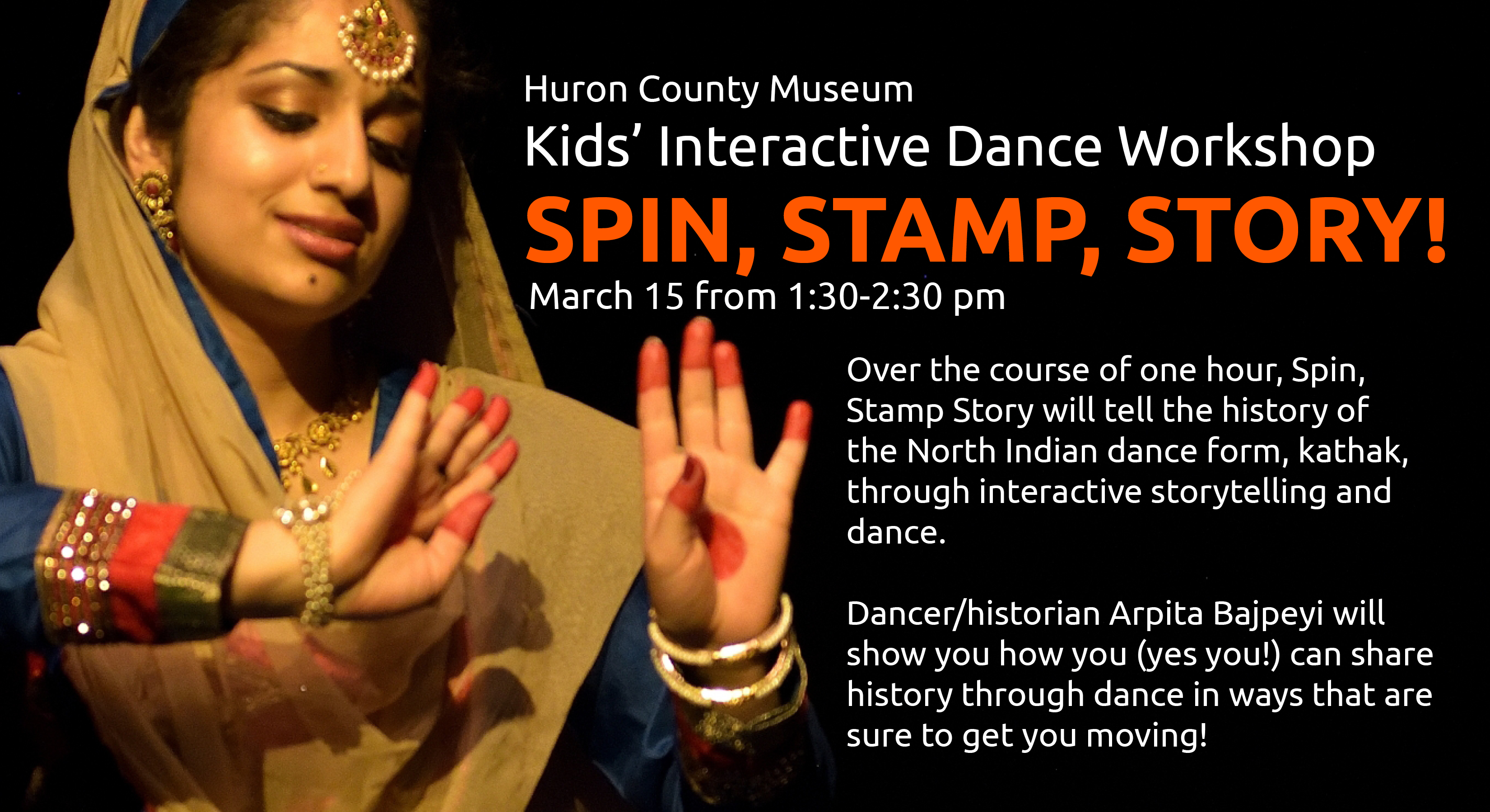 Kids Interactive Dance Workshop Spin Stamp Story Huron